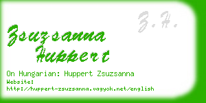 zsuzsanna huppert business card